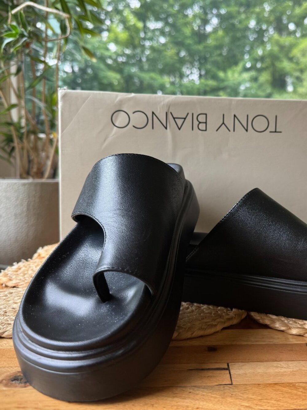 Tony Bianco Jazzy Black Nappa, Size 39 - Picture 2 of 5